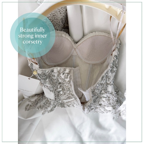 $30,500 Saiid Kobeisy Crystal Beaded Double Satin Runway Bridal Gown and Cape - Picture 14 of 16